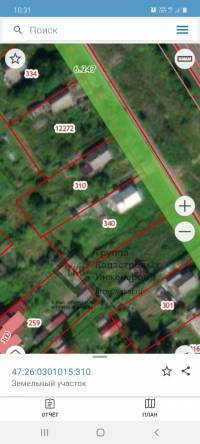 Участок вдоль железнодорожных путей обременение РЖД