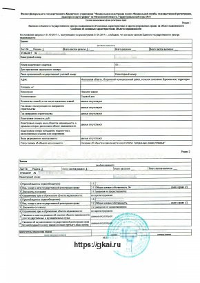 Выписка из ЕГРН