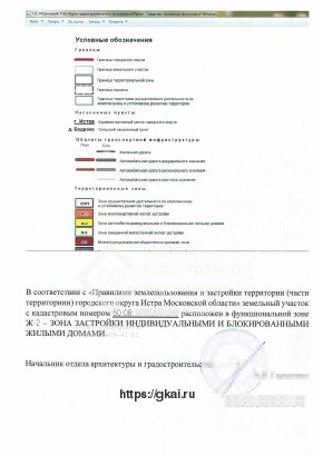 Отчет архитектуры и регулирующего органа градостроительства